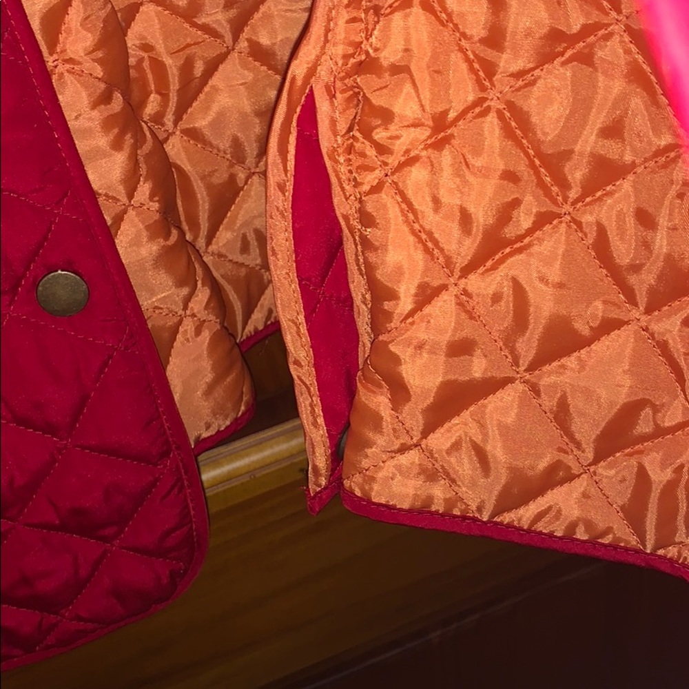 J.Jill Medium Red Lightweight Polyester Jacket - image 4